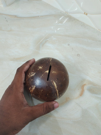 Coconut shell piggy bank premium quality and durable